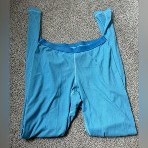 Patagonia blue thermal pants medium capilene 2 lightweight kids​